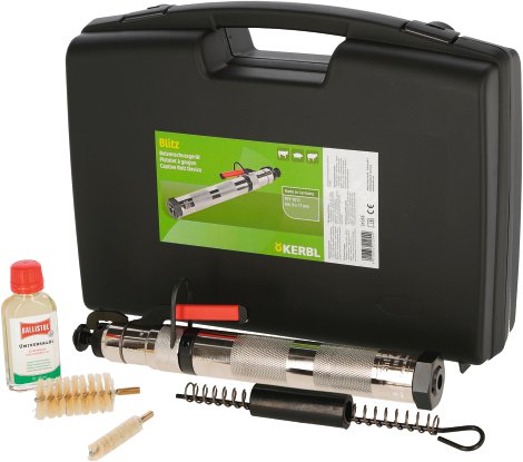 Blitz-Viehbetäubungsapparat mit Zubehör im Koffer