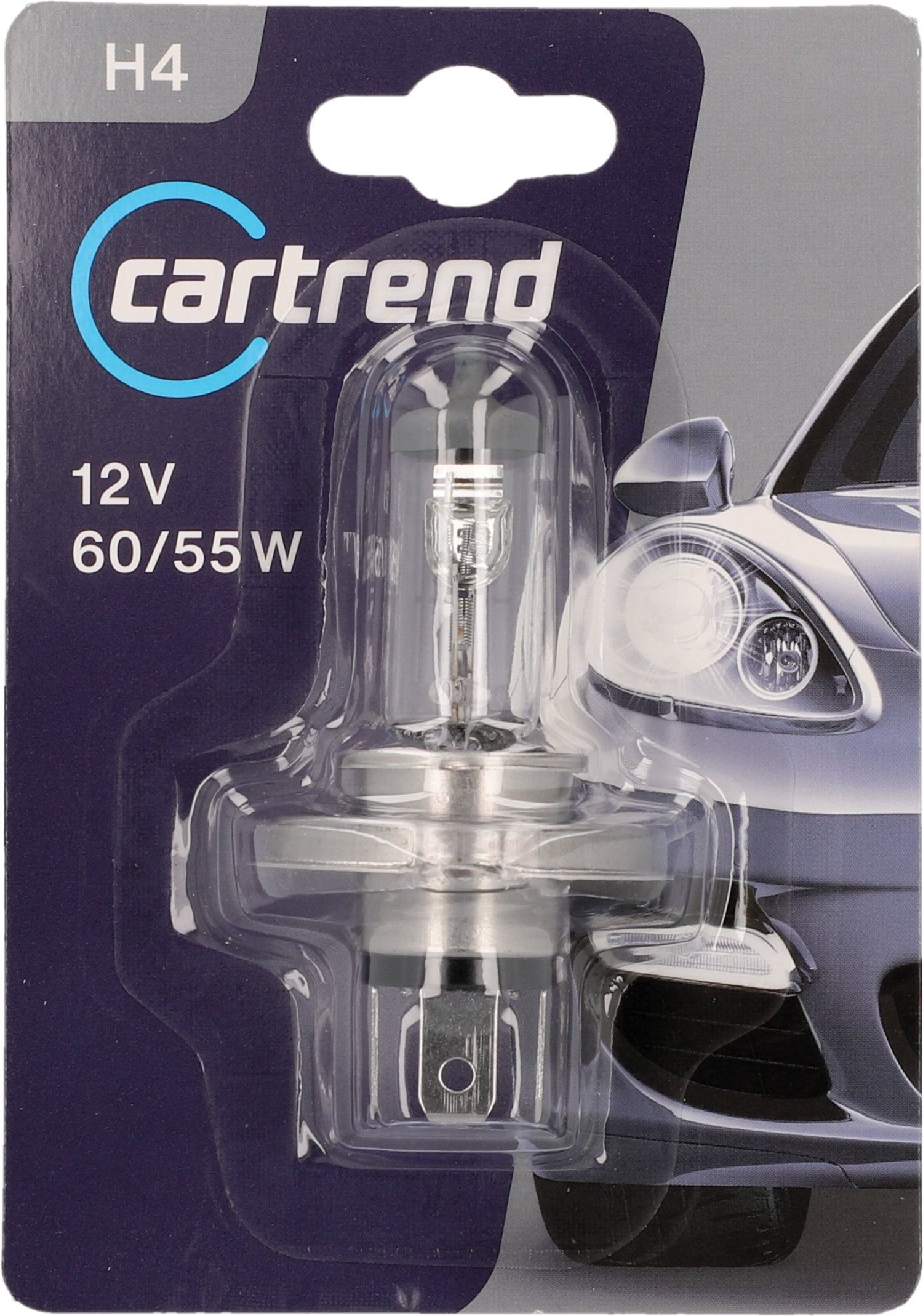 CARTREND H4 Halogenlampe 12 V 60/55 W P43T