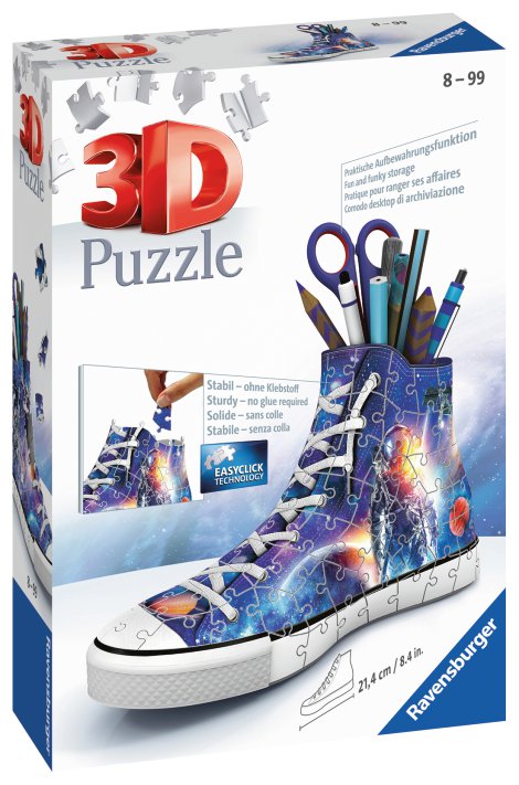 RAVENSBURGER 3D-Puzzle Sneaker Astronauten im Weltall
