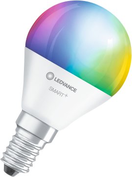 LEDVANCE Wifi-SMART+LED-Lampe Mini Bulb RGBW Multicolor (EX40W) 5W/2700-6500K, E14, 3 Stk.