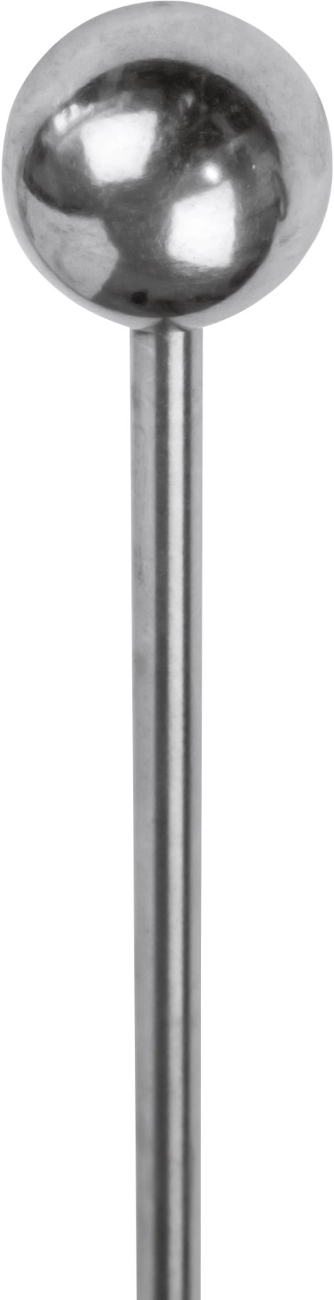 WINDHAGER Pflanzstab Kugel - gerade 2,5x120 cm, silber