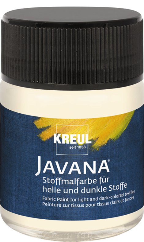 KREUL Stoffmalfarbe für helle/dunkle Stoffe Vanille 50 ml