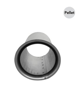 BERTRAMS Wandfutter doppelt für Pellet Ofenrohre DN80