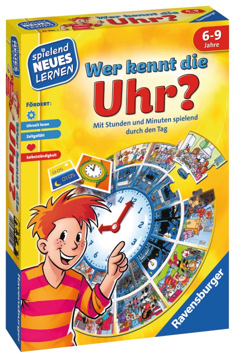 RAVENSBURGER Spiel Wer kennt die Uhr