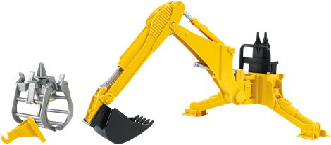 BRUDER Heckbagger mit Greifer