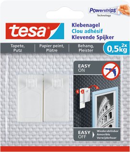 TESA Klebenagel für Tapete & Putz 2 Stk.