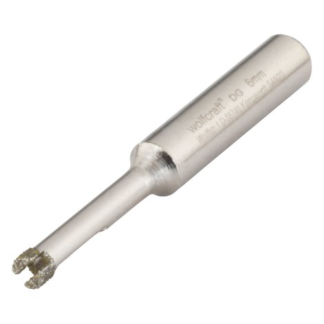 WOLFCRAFT Bohrkrone mit Schaft diamantbestreut ⌀ 6 mm