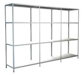 SCHULTE REGALWELT Grund + Anbauregal 12 Böden Weiß