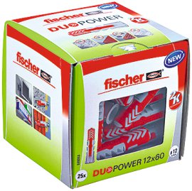 FISCHER Universaldübel DuoPower 12x60 mm 25 Stk.