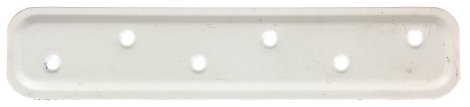ALBERTS Verbindungsplatte Weiß 180x40 mm 20 Stk.