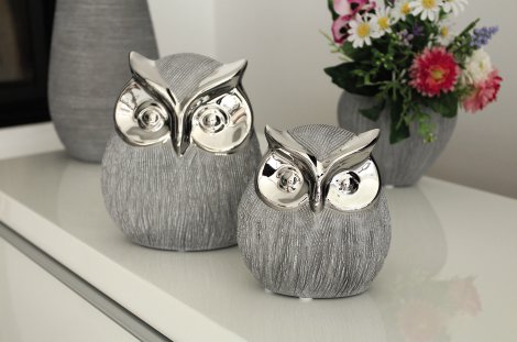Keramikfigur Eule Vulcanos