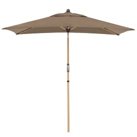 DOPPLER Sonnenschirm Alu-Wood Ultra 210x140 cm, grau