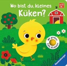 RAVENSBURGER Buch Wo bist du kleines Küken mit Fühl-Klappen