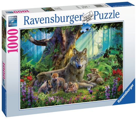 RAVENSBURGER Puzzle Wölfe im Wald 1000-tlg.