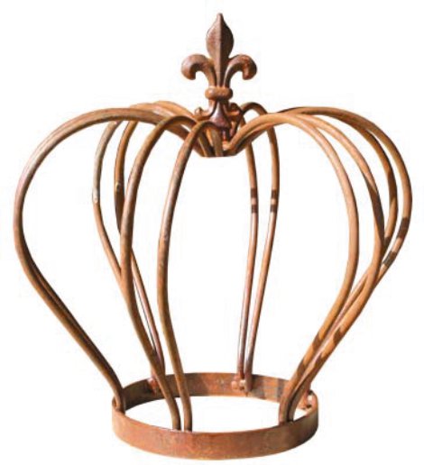 Gartenfiguren Krone Finn 35x39 cm (⌀xH) Ring-Ø 20 cm