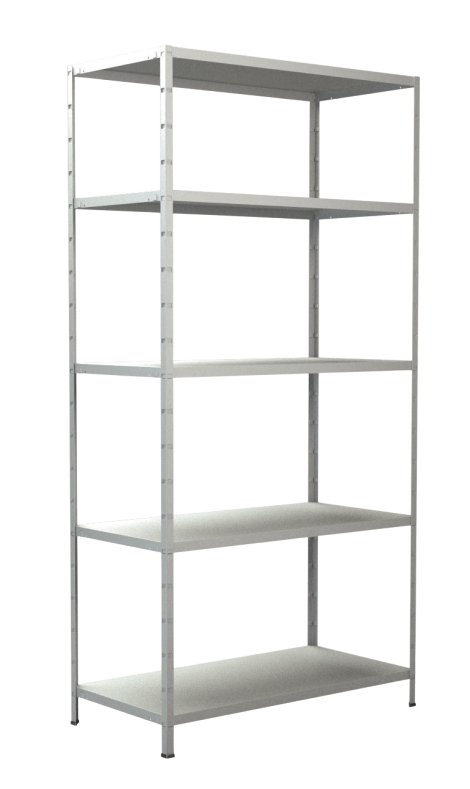 SCHULTE REGALWELT Grundregal 5 Böden Weiß 200x100x50 cm