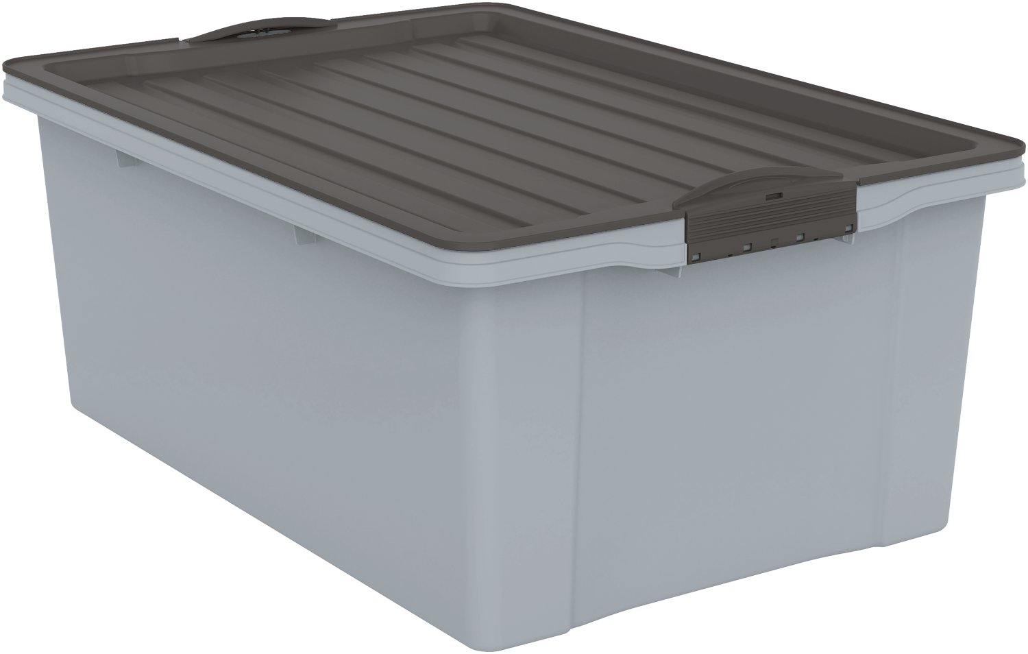 ROTHO Stapelbox Compact mit Rollen Misty Blue A3 38 l