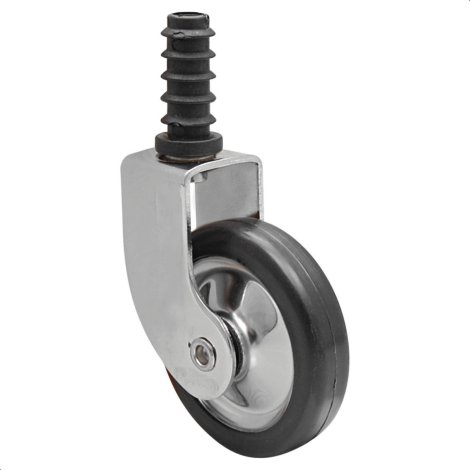 WAGNER Teewagenrolle mit Stift und Rundrohrhülse verchromt Ø 50 mm