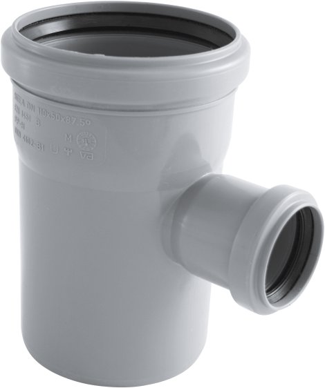 Tubo Di Derivazione HT DN 110 Mm Grigio Raccordo A T Angolo - Foto 7