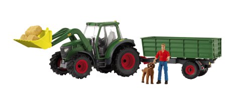 SCHLEICH Traktor mit Anhänger 57x14x16,5 cm