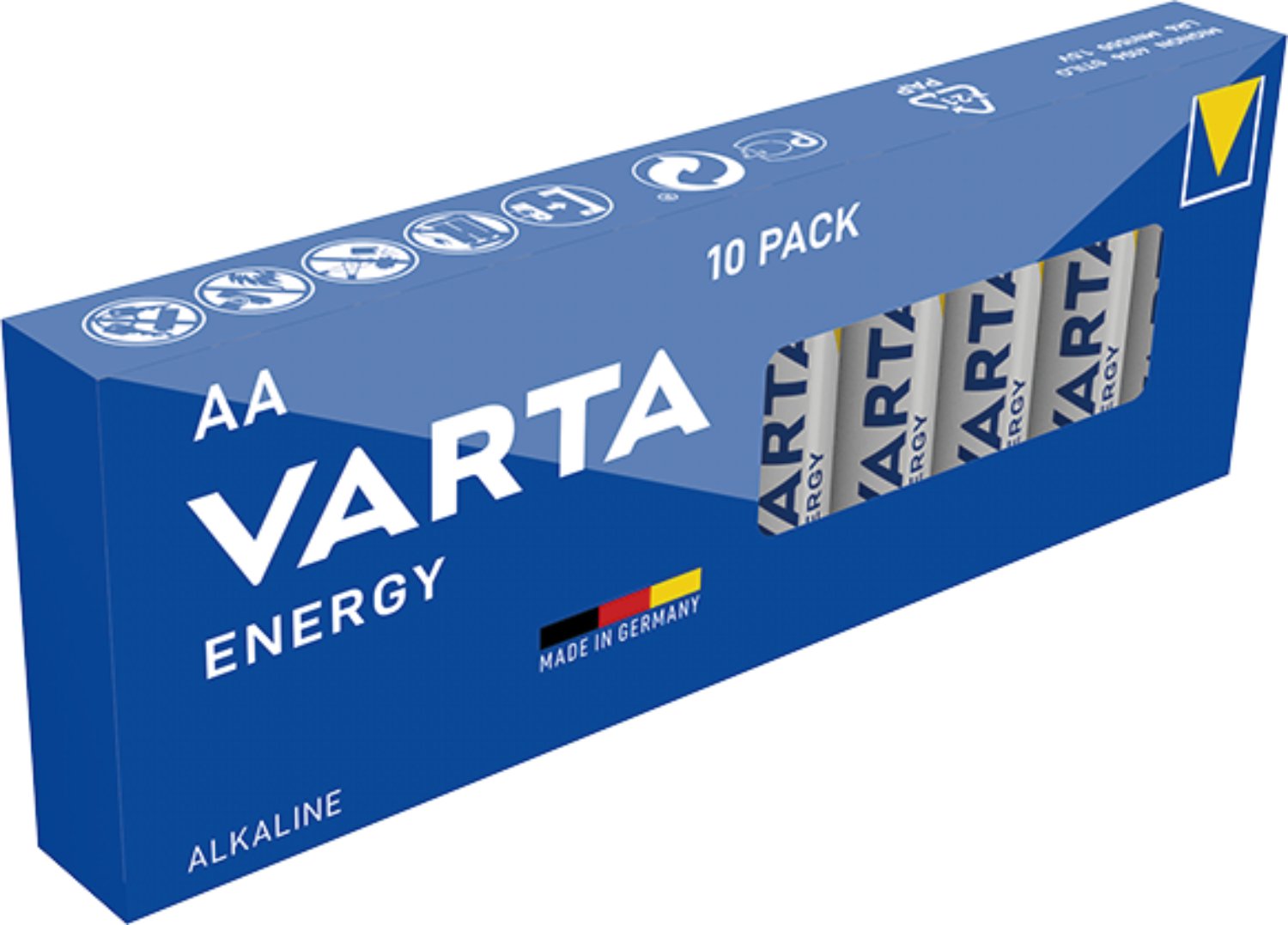 VARTA Alkaline Batterie Energy AA Mignon LR6 10er Pack