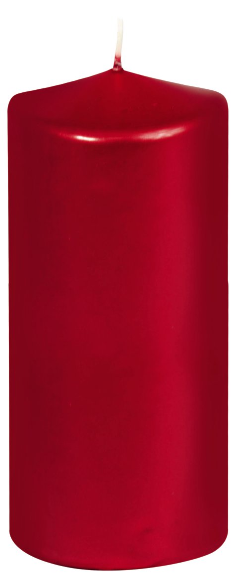 JEKA Stumpenkerze Lack Weinrot 70x150 mm 4er-Pack