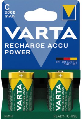VARTA Batterie Recharge Accu Power C 3000 mAh Blister 2er
