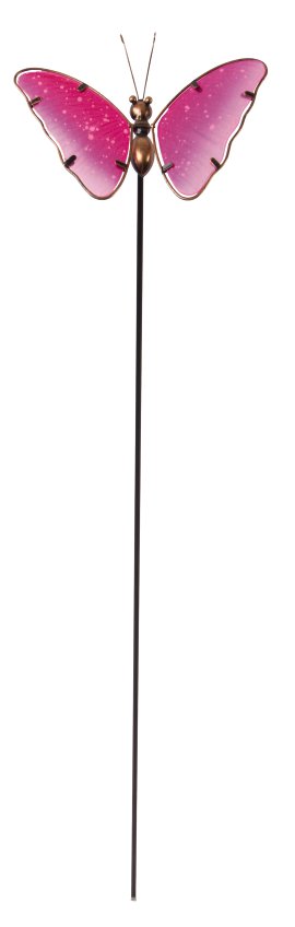 KENT LIVING Dekostecker kleiner Schmetterling 18x6x95 cm pink