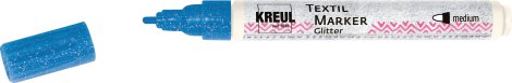 KREUL Stoffmalstift Texi Mäx Glitter für helle/dunkle Stoffe Blau