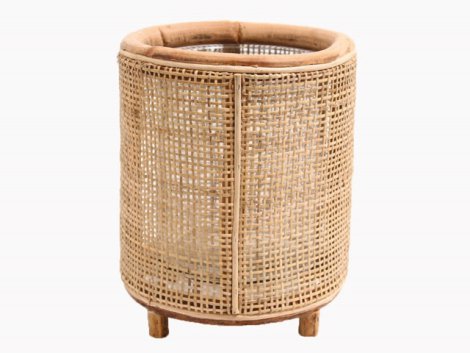 Laterne Webbing Blond ø 21 cm / H 24 cm