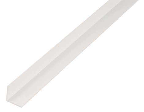 ALBERTS Winkelprofil Kunststoff Weiß 2,6 m, 100x100x2 mm