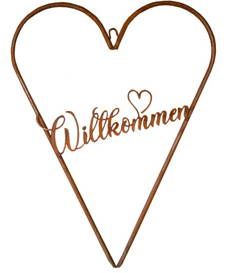Deko-Herz Lova zum Hängen 25x42 cm