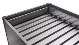 BIOHORT Zwischenboden für Hochbeet für 2x1 m (196x100x3 cm), Dunkelgrau-metallic