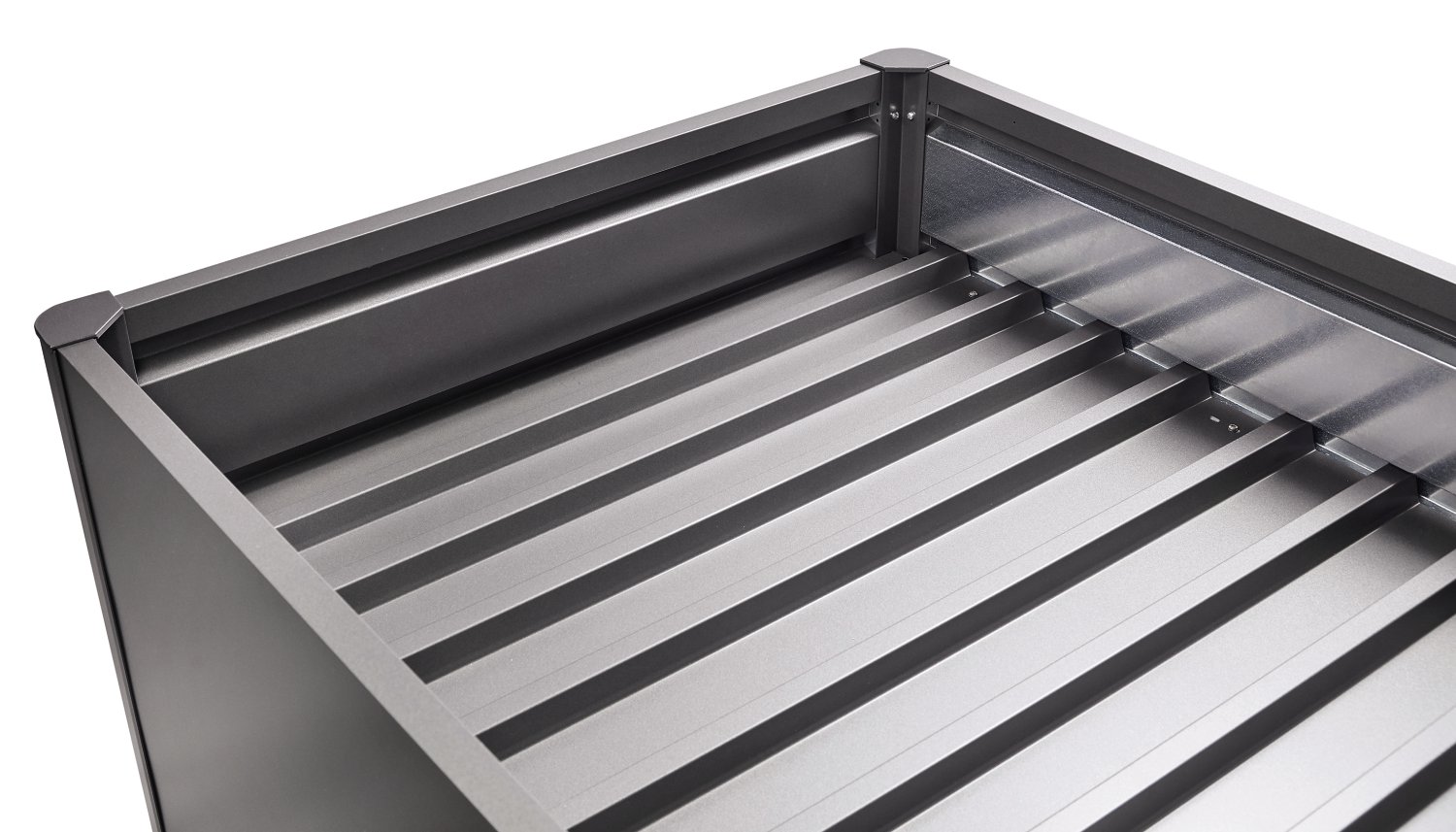 BIOHORT Zwischenboden für Hochbeet für 2x1 m (196x100x3 cm), Dunkelgrau-metallic