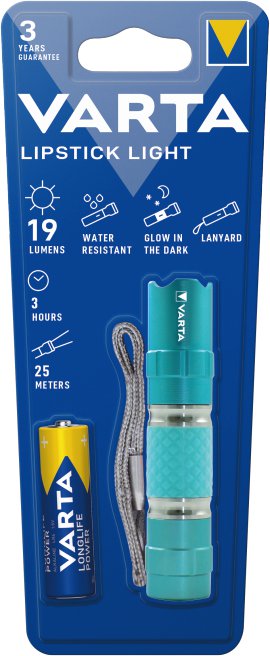 VARTA LED-Taschenlampe Lipstick Light inkl. 1x VARTA Longlife Power AA Batterie