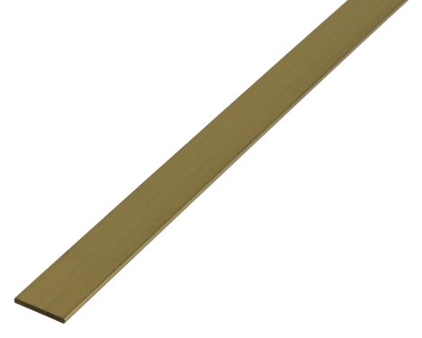 ALBERTS Flachstange Messing 1 m, 10x2 mm