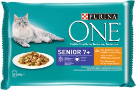 PURINA ONE Senior Huhn 4x85 g