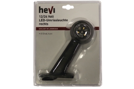 Hevi LED-Umrissleuchte 45 Grad kurz 12/24 Volt