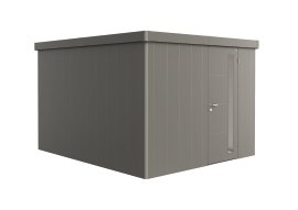 BIOHORT Gerätehaus Neo 4C Standardtür 236x348x222 cm, Quarzgrau-metallic