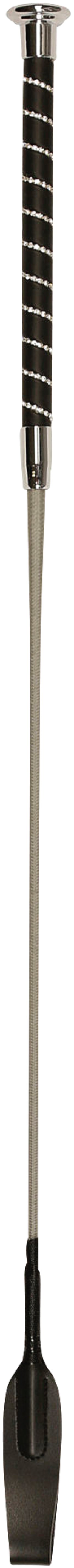 Springgerte mit Klatsche silber 65 cm