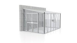 VITAVIA Anlehngewächshaus Helena ESG/HKP 3/10 mm Aluminium