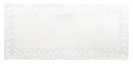 Kuchendeckchen Weiß 15 Stk. 20x45 cm