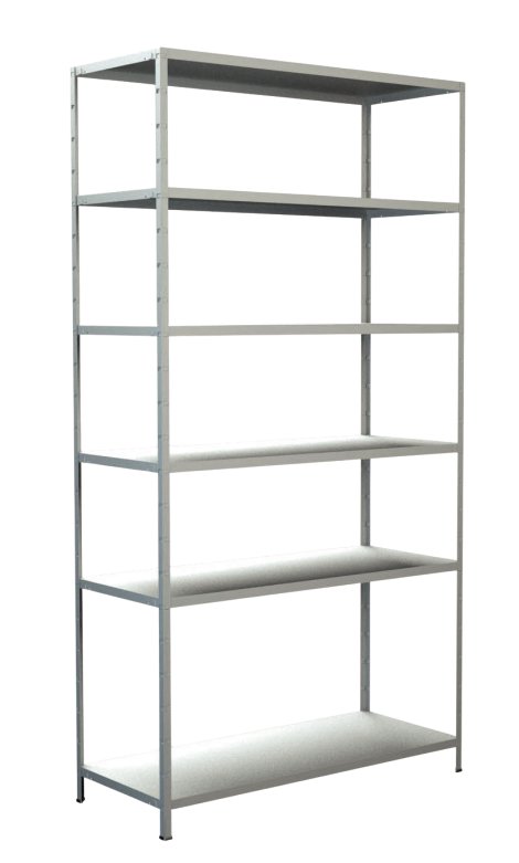 SCHULTE REGALWELT Grundregal 6 Böden Weiß 230x120x50 cm