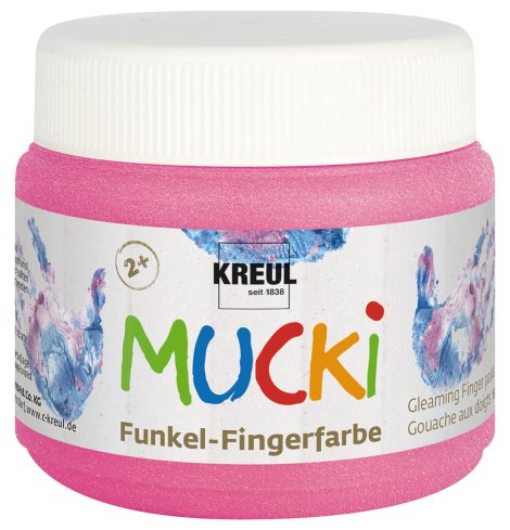 KREUL Funkel-Fingerfarbe Feenstaubrosa 150 ml