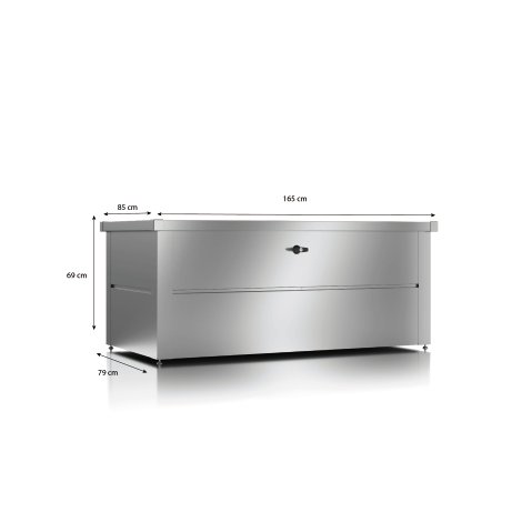 GUARDI Gartenbox M Silber 165x85x69 cm