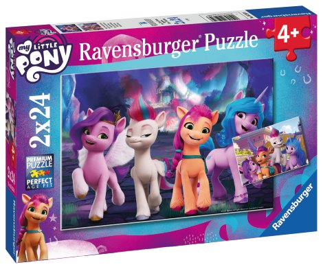 RAVENSBURGER Puzzle My Little Pony Movie 2x24-tlg.