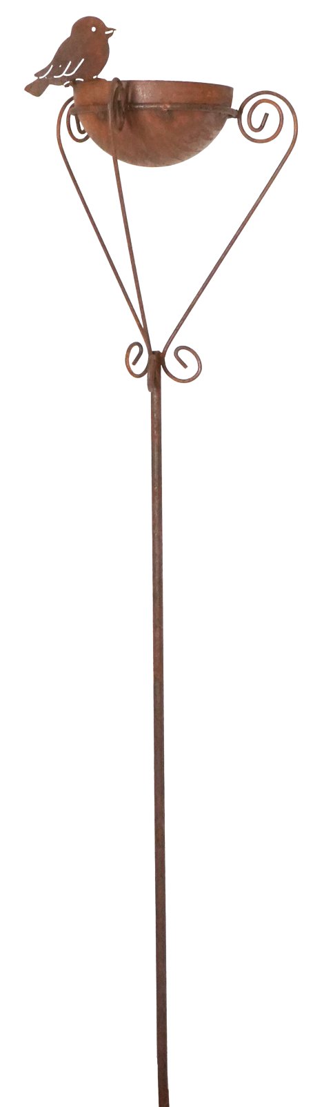 Gartenstecker Vogeltränke Florenz 24x132 cm (BxH)