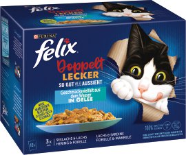 FELIX® Vielfalt auf dem Wasser  Doppelt Lecker Gelee 12x85 g