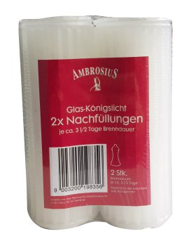 AMBROSIUS Glaskönigslicht Nachfüller 2 Stk