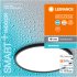 LEDVANCE WIFI SMART + OBRIS Disc LED-Deckenleuchte 50x50 cm, schwarz